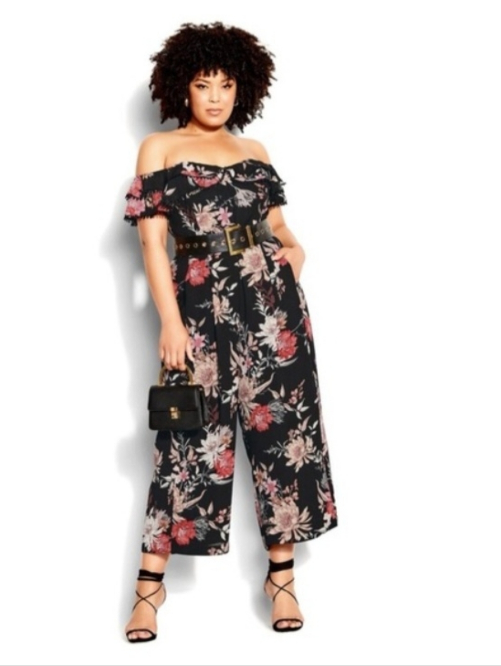 🌸City Chic Sweet Botanical, Wide Leg Floral Jumpsuit | Size Large/20 (NWT)🌸